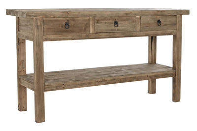 CONSOLE TABLE WOOD 170X45X90 NATURAL NATURAL