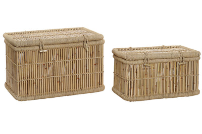 TRUNK BASKETS SET OF 2 74X46X46