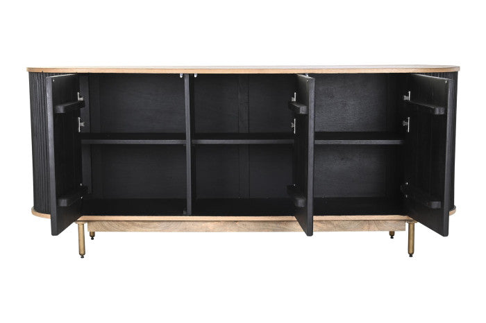 BUFFET MANGO OAK 177X45X75 BLACK
