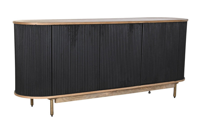 BUFFET MANGO OAK 177X45X75 BLACK