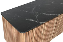 Carica l&#39;immagine nel visualizzatore di Gallery, ACACIA MARBLE TV CABINET 145X45X60 BLACK