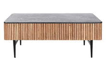 Charger l&#39;image dans la galerie, COFFEE TABLE ACACIA MARBLE 115X65X45
