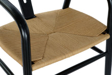 Load image into Gallery viewer, CHAIR ELM FIBER 57X53X78 BLACK