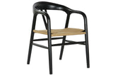CHAIR ELM FIBER 57X53X78 BLACK