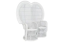 Load image into Gallery viewer, RATTAN ARMCHAIR 154X70X144 2 SEATS WHITE
