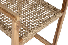 Cargar imagen en el visor de la galería, CHAIR TEAK RATTAN 54X53X83 NATURAL