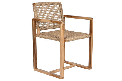 CHAIR TEAK RATTAN 54X53X83 NATURAL