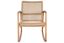 Load image into Gallery viewer, ROCKING CHAIR TEAK RATTAN 62X84X85 NATURAL