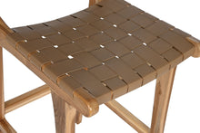 Load image into Gallery viewer, TEAK LEATHER STOOL 45X57X110 BEIGE