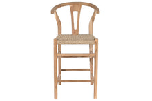 Load image into Gallery viewer, STOOL TEAK FIBER 52X55X98 NATURAL
