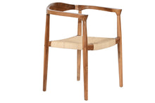 Charger l&#39;image dans la galerie, TEAK RATAN CHAIR 59X55X78 BROWN