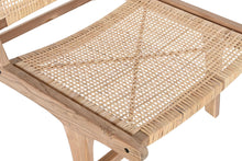 Load image into Gallery viewer, CHAIR TEAK RATTAN 65X80X68 WHITE