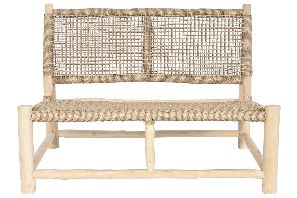 ARMCHAIR TEAK FIBER 120X81X84 NATURAL