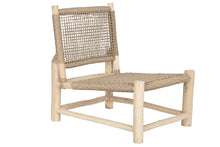 Carica l&#39;immagine nel visualizzatore di Gallery, ARMCHAIR TEAK FIBER 69X81X84 NATURAL