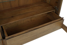 Load image into Gallery viewer, SHOWCASE ACACIA GLASS 100X42,5X190 DARK BROWN