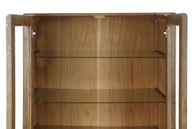 Load image into Gallery viewer, SHOWCASE ACACIA GLASS 100X42,5X190 DARK BROWN