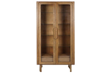 Load image into Gallery viewer, SHOWCASE ACACIA GLASS 100X42,5X190 DARK BROWN