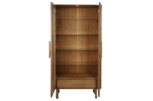 Load image into Gallery viewer, SHOWCASE ACACIA GLASS 100X42,5X190 DARK BROWN