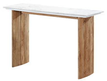 Load image into Gallery viewer, CONSOLE TABLE MARBLE MANGO 120X38X77 WHITE