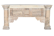 Cargar imagen en el visor de la galería, CONSOLE TABLE MANGO 182X54X91 AGED WHITE