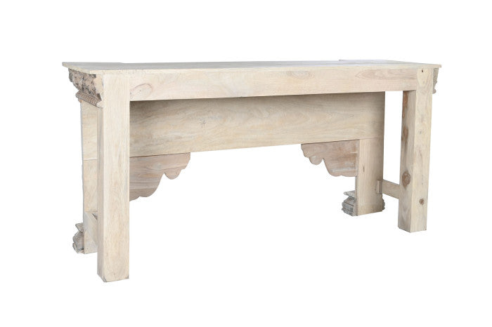 CONSOLE TABLE MANGO 182X54X91 AGED WHITE