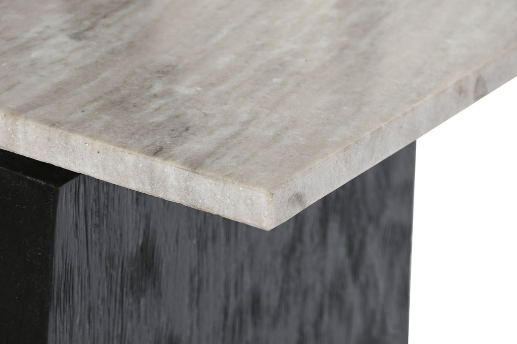 CONSOLE TABLE MARBLE MANGO 117X31X77 WHITE