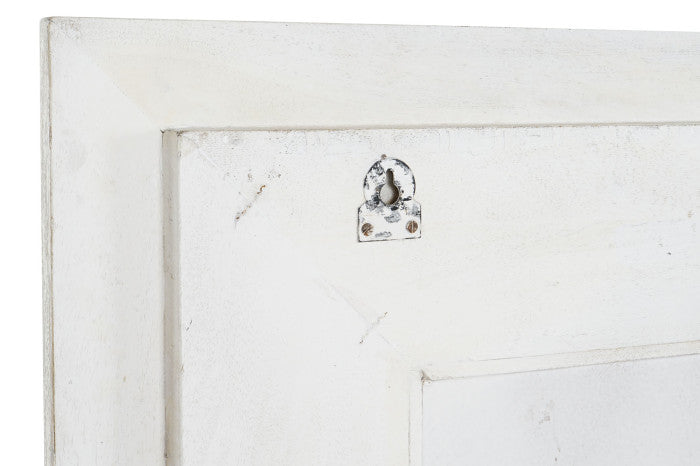 MIRROR CARVED WOOD 100X5X120 ANTIQUED WHITE