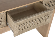 Load image into Gallery viewer, CONSOLE TABLE PINE TREE JUTE 120X30X74 NATURAL