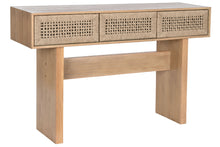 Load image into Gallery viewer, CONSOLE TABLE PINE TREE JUTE 120X30X74 NATURAL