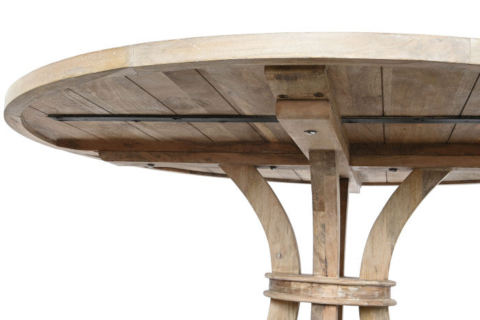ROUND SOLID WOOD DINING TABLE 150X150X76