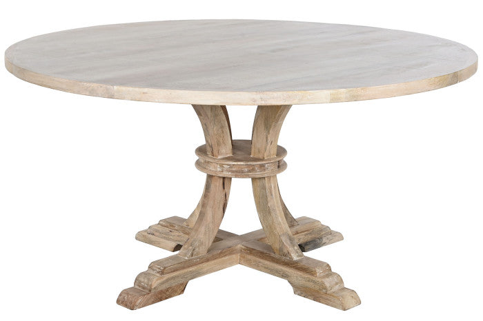 ROUND SOLID WOOD DINING TABLE 150X150X76