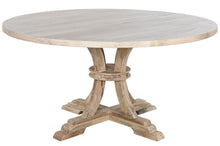 Charger l&#39;image dans la galerie, ROUND SOLID WOOD DINING TABLE 150X150X76