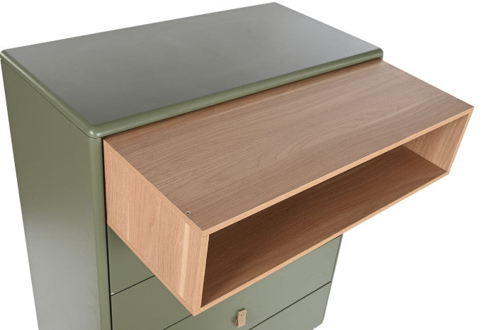 CHIFONIER MDF PU 80X40X117 GREEN