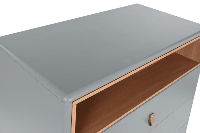 CHIFONIER MDF PU 80X40X117 BLUE