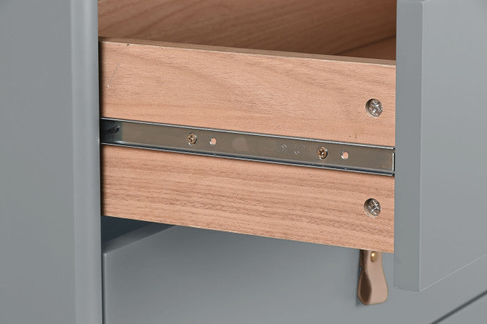 CHIFONIER MDF PU 80X40X117 BLUE