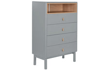 Carica l&#39;immagine nel visualizzatore di Gallery, CHIFONIER MDF PU 80X40X117 BLUE