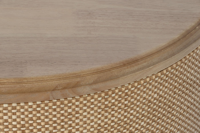 TABLE FIR ROPE 70X70X42 NATURAL