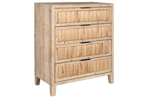 CHEST OF DRAWERS 80X40X98 NATURAL