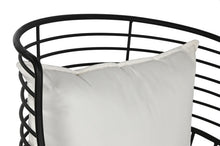 Load image into Gallery viewer, ARMCHAIR METAL POLYESTER 70X68X79 BLACK