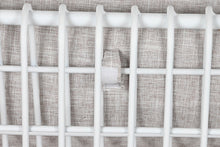 Load image into Gallery viewer, COUCH METAL POLYESTER 180X66X66 WHITE