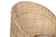 Load image into Gallery viewer, CHAIR RATTAN 69X70X85 WITH CUSHION NATURAL