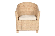 Carica l&#39;immagine nel visualizzatore di Gallery, CHAIR RATTAN 69X70X85 WITH CUSHION NATURAL