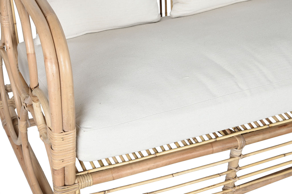 COTTON RATTAN SOFA 192X72X75 WITH N COTTON CUSHIONS