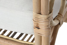 Charger l&#39;image dans la galerie, COTTON RATTAN SOFA 192X72X75 WITH N COTTON CUSHIONS