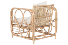 Carica l&#39;immagine nel visualizzatore di Gallery, ARMCHAIR RATTAN 72X72X76 NATURAL