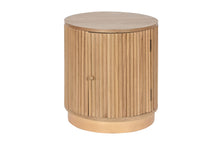 Load image into Gallery viewer, BEDSIDE TABLE PAULOWNIA MDF 43X43X48 DOOR NATURAL