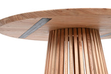 Cargar imagen en el visor de la galería, MINDI ROUND DINING TABLE 120X120X75 NATURAL