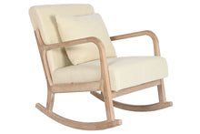 Load image into Gallery viewer, ROCKING CHAIR POLYESTER RUBBERWOOD 66X88X78 WHITE