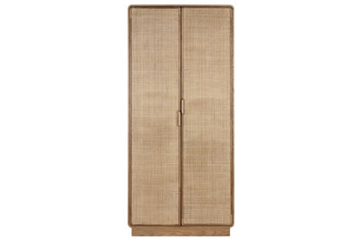 CLOSET OAK RATTAN 91X45X203 NATURAL