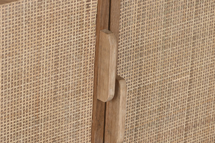 TV CABINET OAK RATTAN 157X45X40 NATURAL